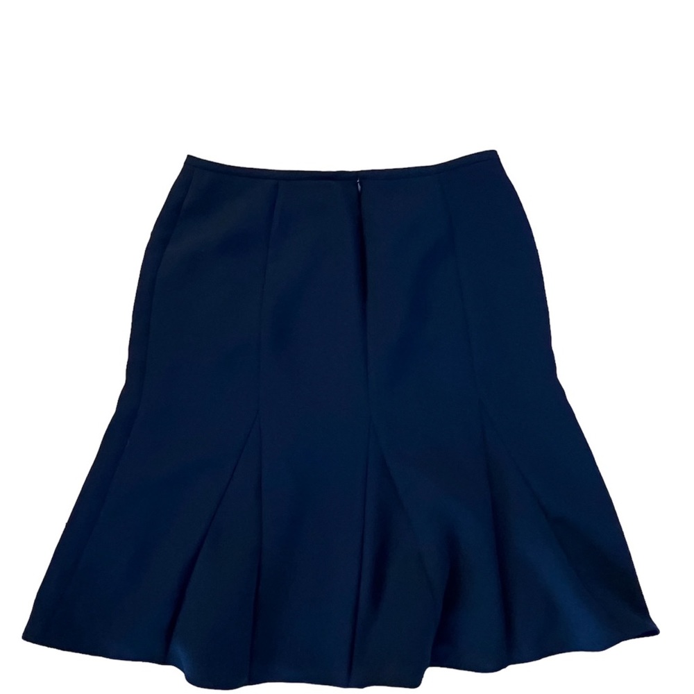 Talbots black flounce hem skirt,size 12